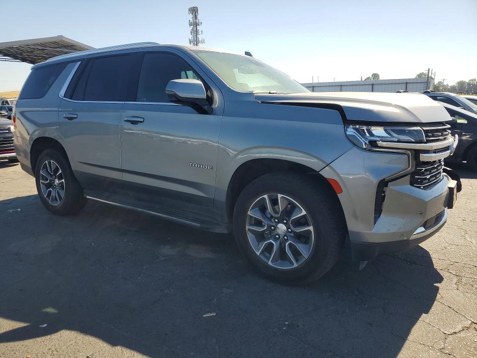 2023 Chevrolet Tahoe VIN 1GNSKNKD9PR141291 COPART salvage auction — FRONT END, Ca - Salvage Certificate, sold $17,600 on 2026-07-09 (photo 4)