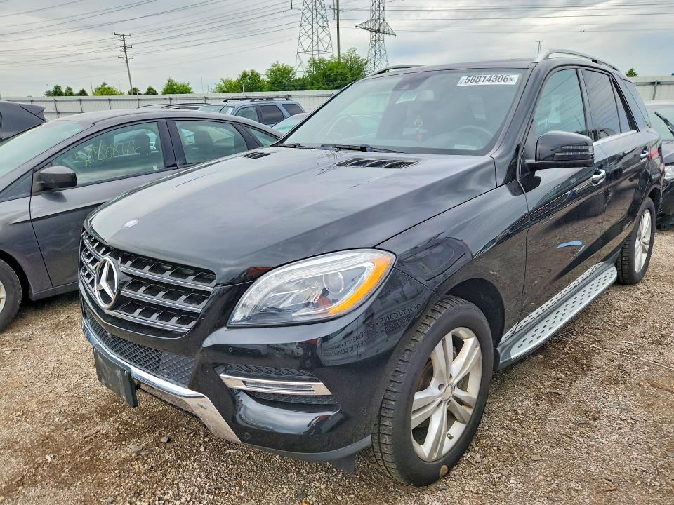 2015 Mercedes-benz M-klasse VIN 4JGDA5HB9FA550863 COPART salvage auction — REAR END, IL - SALVAGE CERTIFICATE, sold $7,800 on 2026-07-28 (photo 1)