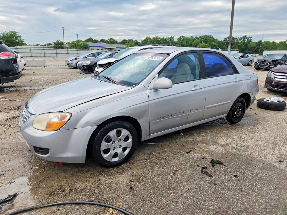 2007 Kia Spectra VIN KNAFE121075386288 COPART salvage auction — REAR END, KY - BILL OF SALE/PART ONLY/NO TITL, sold $275 on 2026-07-23 (photo 1)