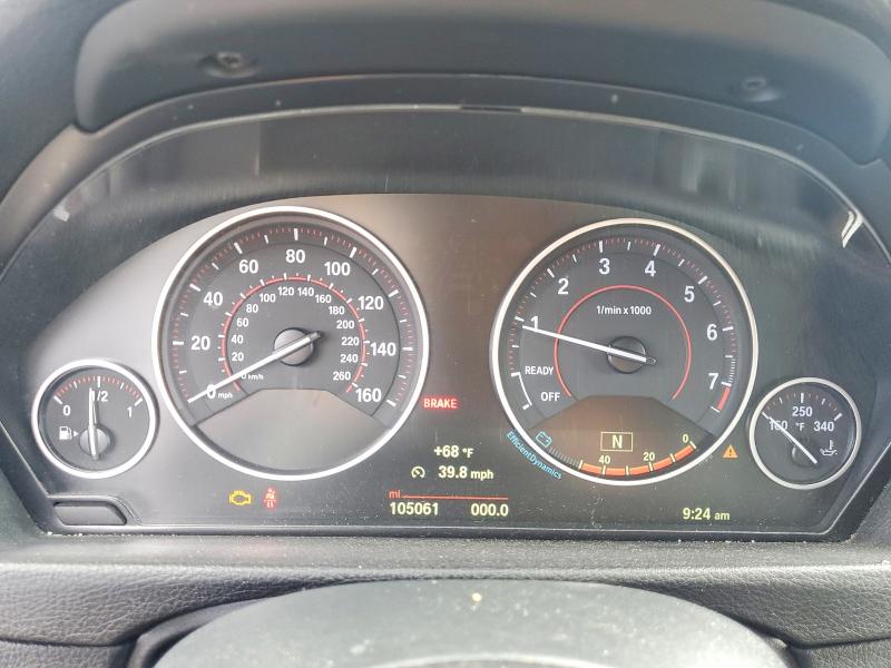 2018 BMW 3er VIN WBA8B9C50JAE22466 COPART salvage auction — MECHANICAL, Ca - Dis/Dlr/Exp App For Dup Clean, sold $3,700 on 2026-07-21 (photo 9)