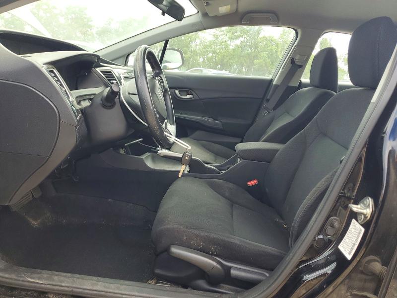 2013 Honda Civic VIN 2HGFB2F57DH591854 COPART salvage auction — FRONT END, Md - Cert Of Salvage > 75% Damage, sold $125 on 2026-07-23 (photo 7)
