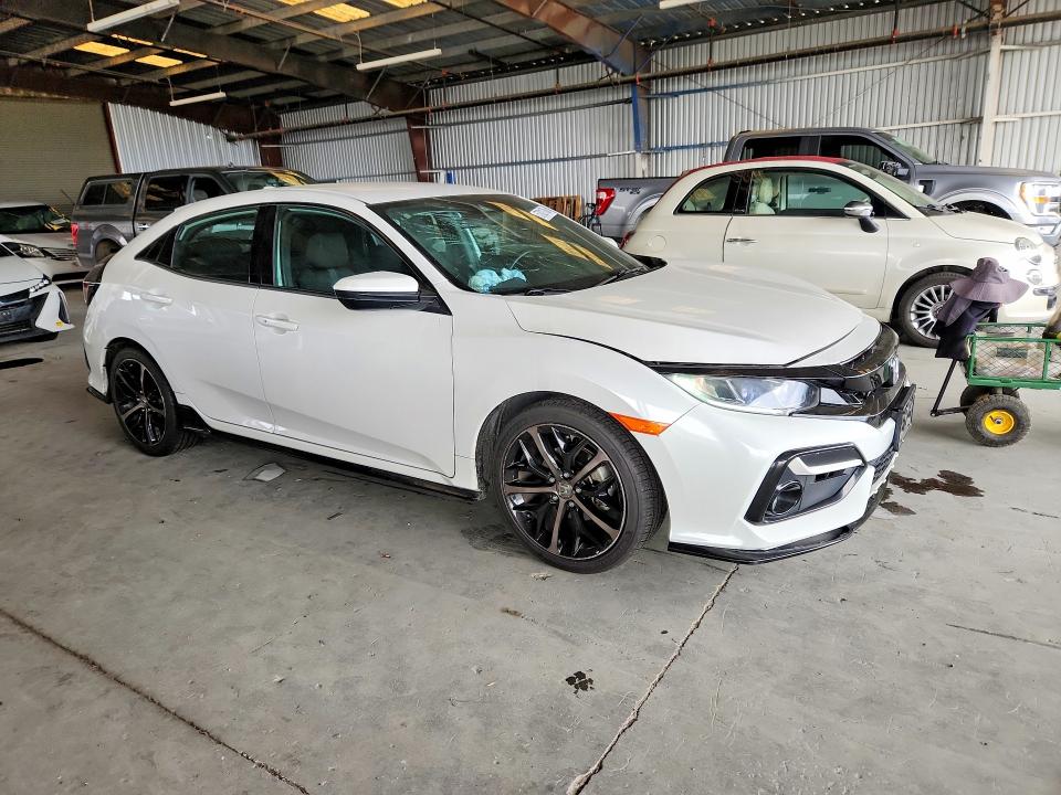 2021 Honda Civic VIN SHHFK7H40MU403261 COPART salvage auction — FRONT END, Ca - Salvage Certificate, sold $6,400 on 2026-07-02 (photo 4)