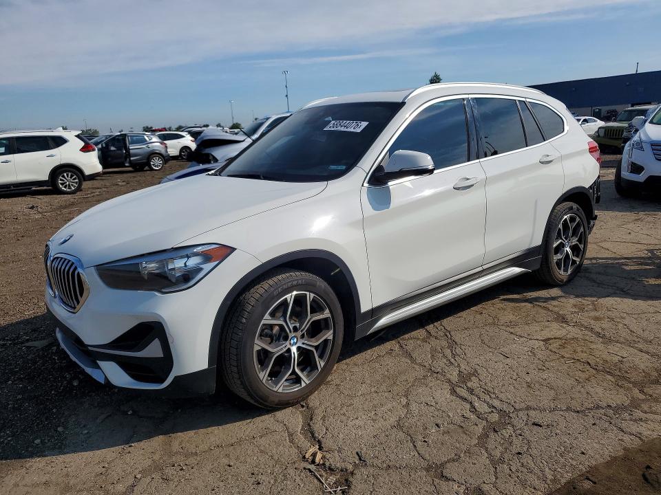 2021 BMW X1 VIN WBXJG9C07M5S73660 COPART salvage auction — REAR END, MI - CERTIFICATE OF TITLE, sold $2,000 on 2026-07-24 (photo 1)