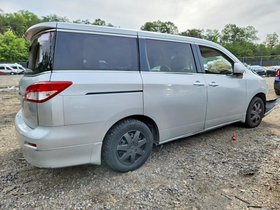 2012 Nissan Quest VIN JN8AE2KP9C9040349 COPART salvage auction — FRONT END, Md - Cert Of Salvage > 75% Damage, sold $800 on 2026-07-17 (photo 3)