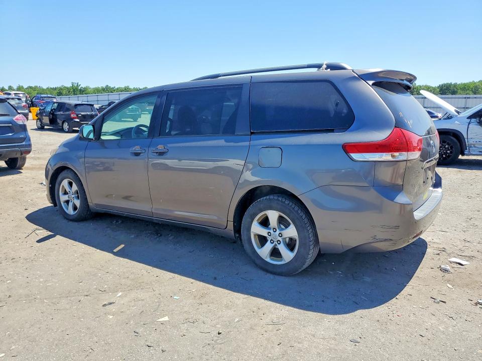 2011 Toyota Sienna VIN 5TDKK3DC8BS048676 COPART salvage auction — REAR END, VA - CERTIFICATE OF TITLE, sold $1,900 on 2026-07-29 (photo 2)