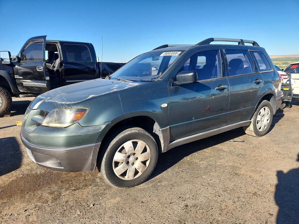 2004 Mitsubishi Outlander VIN JA4LX31F74U047743 COPART salvage auction — REAR END, Nm - Cert Of Title-Salvage, sold $200 on 2026-07-09 (photo 1)