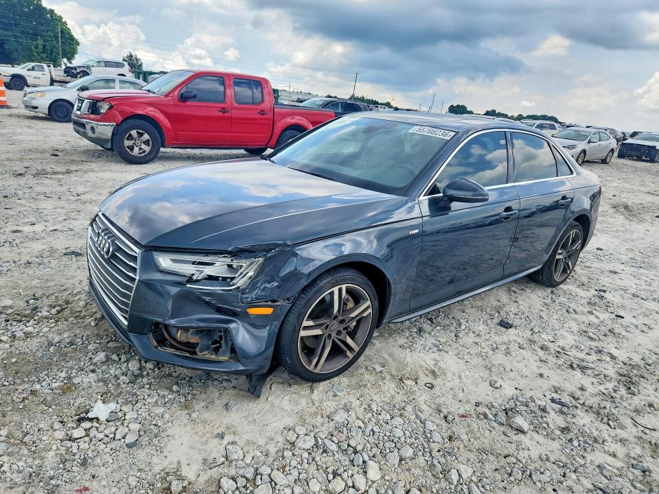 2017 Audi A4 VIN WAULNAF44HN014574 COPART salvage auction — FRONT END, Ga - Cert Of Title-Salvage, sold $4,450 on 2026-07-27 (photo 1)