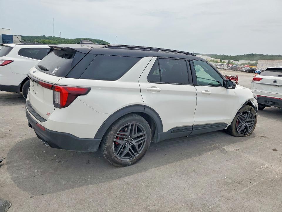 2025 Ford Explorer VIN 1FMWK8GC8SGC20639 COPART salvage auction — FRONT END, Ok - Cert Of Title-Salvage, sold $21,200 on 2026-08-21 (photo 3)