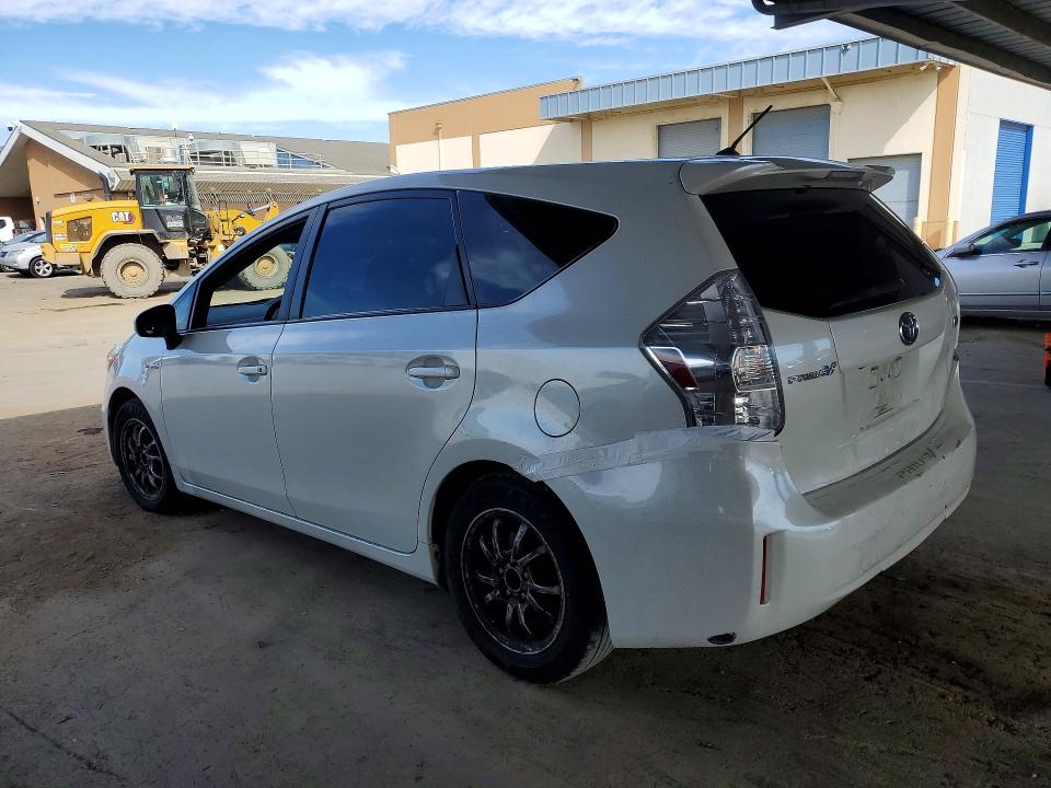 2014 Toyota Prius v VIN JTDZN3EU6EJ006098 COPART salvage auction — REAR END, CA - SALVAGE CERTIFICATE, sold $725 on 2026-07-23 (photo 2)