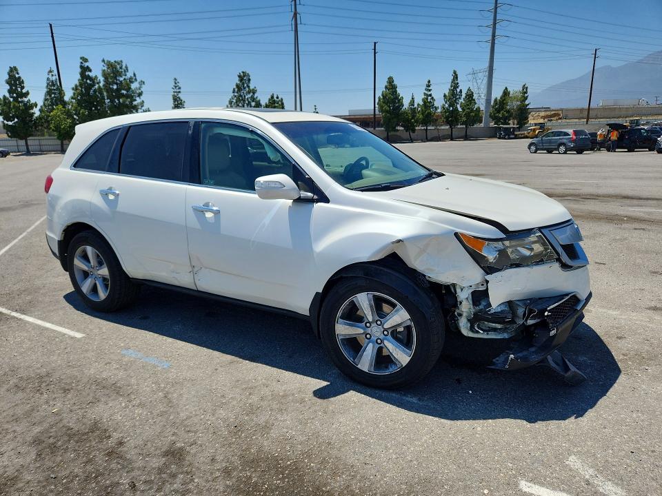 2010 Acura Mdx VIN 2HNYD2H69AH530759 COPART salvage auction — FRONT END, Ca - Salvage Certificate, sold $975 on 2026-07-28 (photo 4)