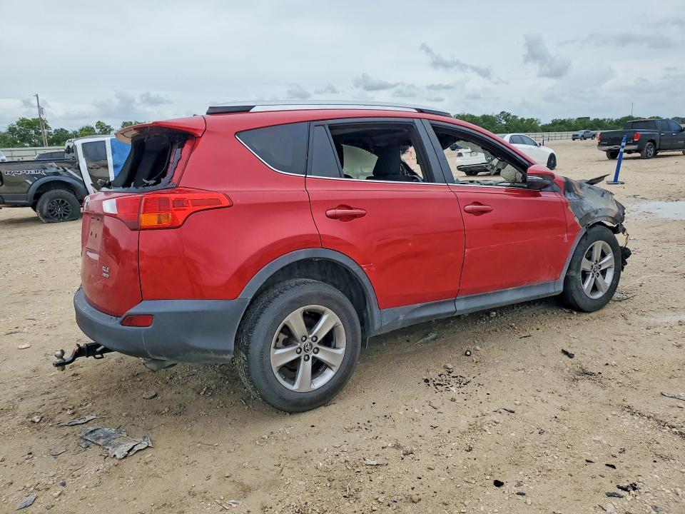 2015 Toyota Rav4 VIN 2T3RFREV1FW344262 COPART salvage auction — BURN, TX - NONREPAIRABLE TITLE (P), sold $1,250 on 2026-07-09 (photo 3)