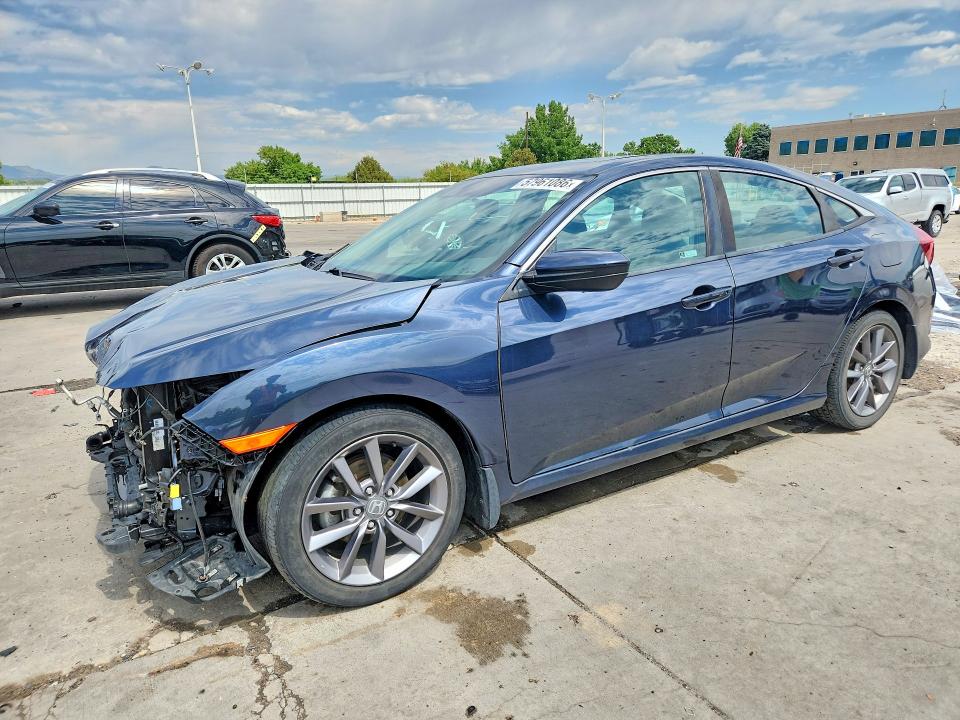 2019 Honda VIN 19XFC1F38KE019771 COPART salvage auction — FRONT END, Co - Salvage Title, sold $4,300 on 2026-07-29 (photo 1)