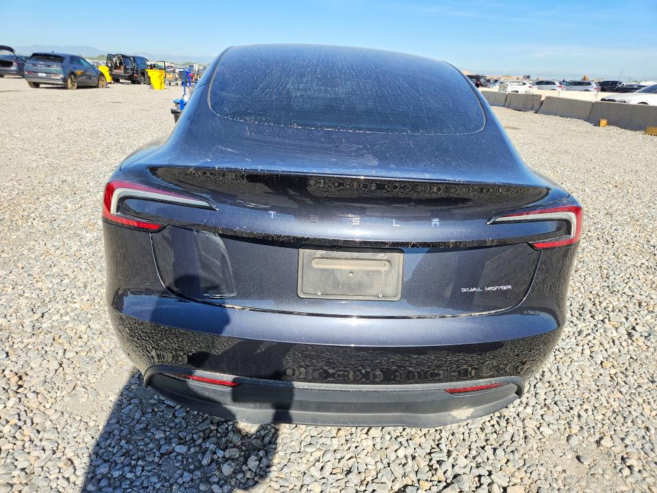 2025 Tesla Model 3 VIN 5YJ3E1EB3SF051219 COPART salvage auction — UNDERCARRIAGE, Co - Public - Salvage Title, sold $11,500 on 2026-07-16 (photo 6)