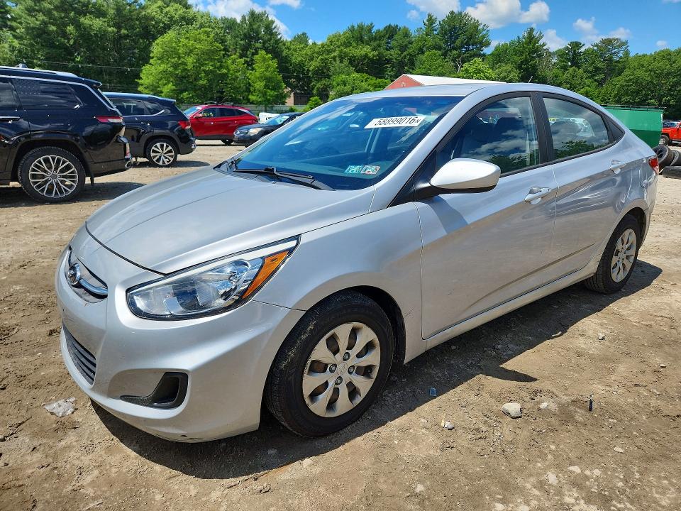 2016 Hyundai Accent VIN KMHCT4AE0GU107005 COPART salvage auction — MECHANICAL, Ma - Certificate Of Title, sold $775 on 2026-08-02 (photo 1)