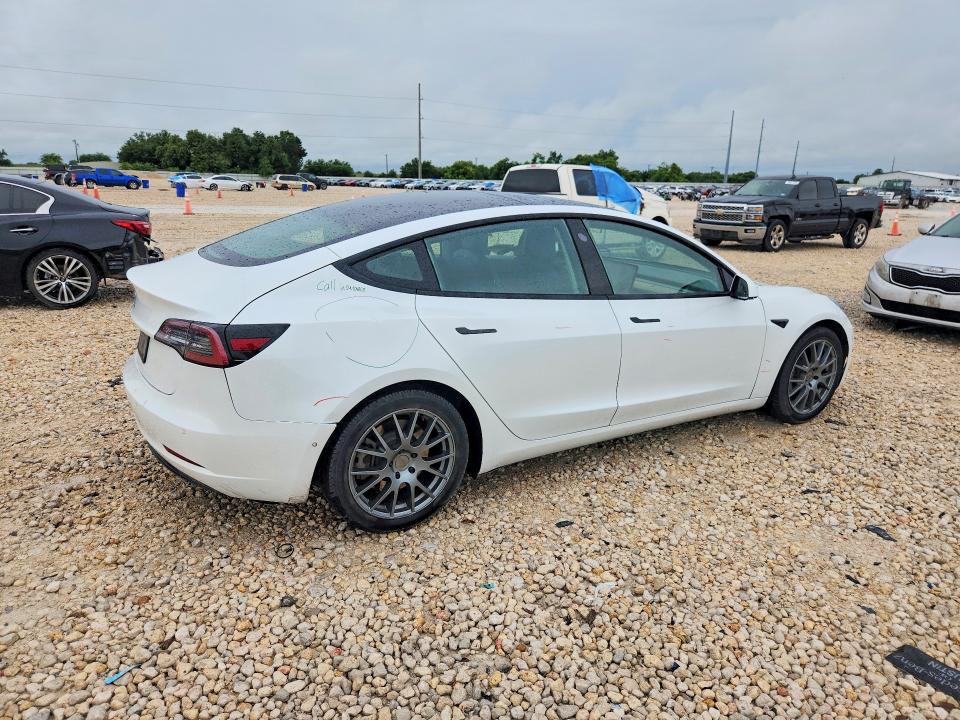 2021 Tesla VIN 5YJ3E1EA5MF854821 COPART salvage auction — REAR END, Tx - Salvage Vehicle Title, sold $2,100 on 2026-07-30 (photo 3)