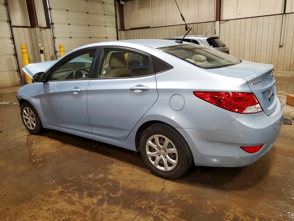 2014 Hyundai Accent VIN KMHCT4AE0EU715412 COPART salvage auction — FRONT END, Pa - Certificate Of Salvage, sold $175 on 2026-07-21 (photo 2)