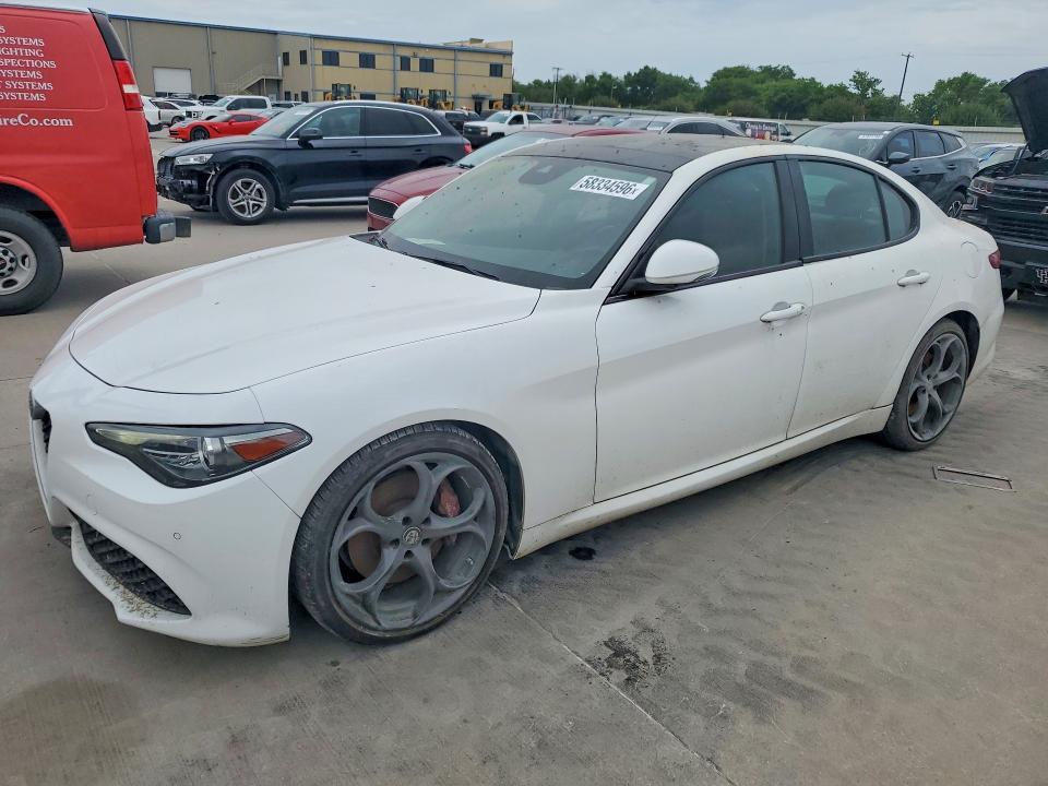 2017 Alfa romeo Giulia VIN ZARFAECN2H7552183 COPART salvage auction — WATER/FLOOD, Tx - Salvage Title-Flood Damage, sold $2,000 on 2026-07-23 (photo 1)