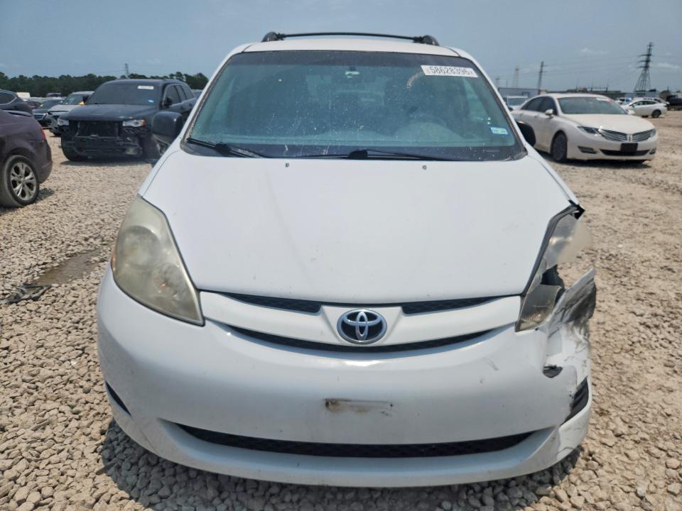 2010 Toyota Sienna VIN 5TDKK4CC0AS309143 COPART salvage auction — FRONT END, Tx - Salvage Vehicle Title, sold $1,400 on 2026-07-07 (photo 5)