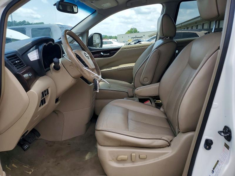 2014 Nissan Quest VIN JN8AE2KP8E9102195 COPART salvage auction — FRONT END, In - Certificate Of Title, sold $475 on 2026-07-09 (photo 7)