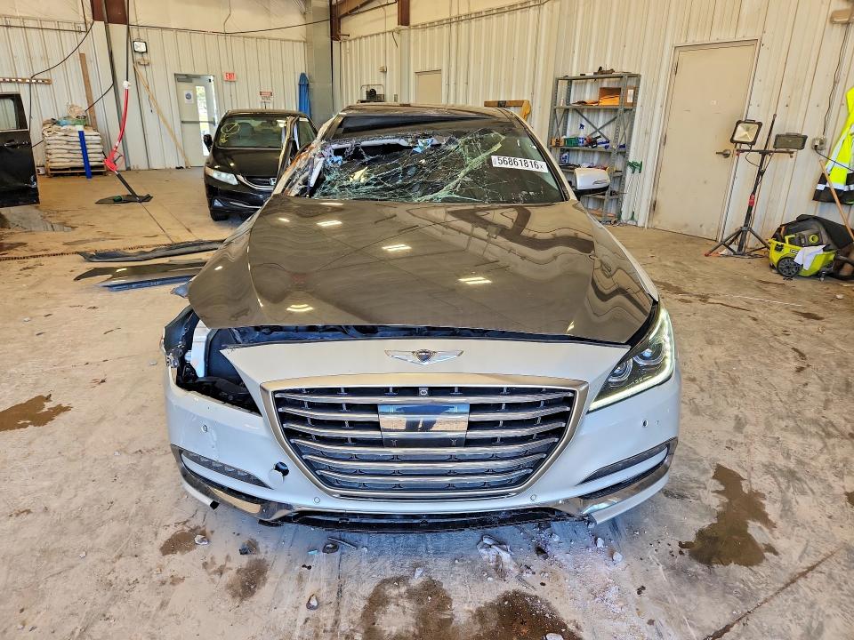 2018 Genesis G80 VIN KMHGN4JF2JU240702 COPART salvage auction — FRONT END, Mi - Cert Of Title-Rebuilt Salvage, sold $250 on 2026-07-27 (photo 5)