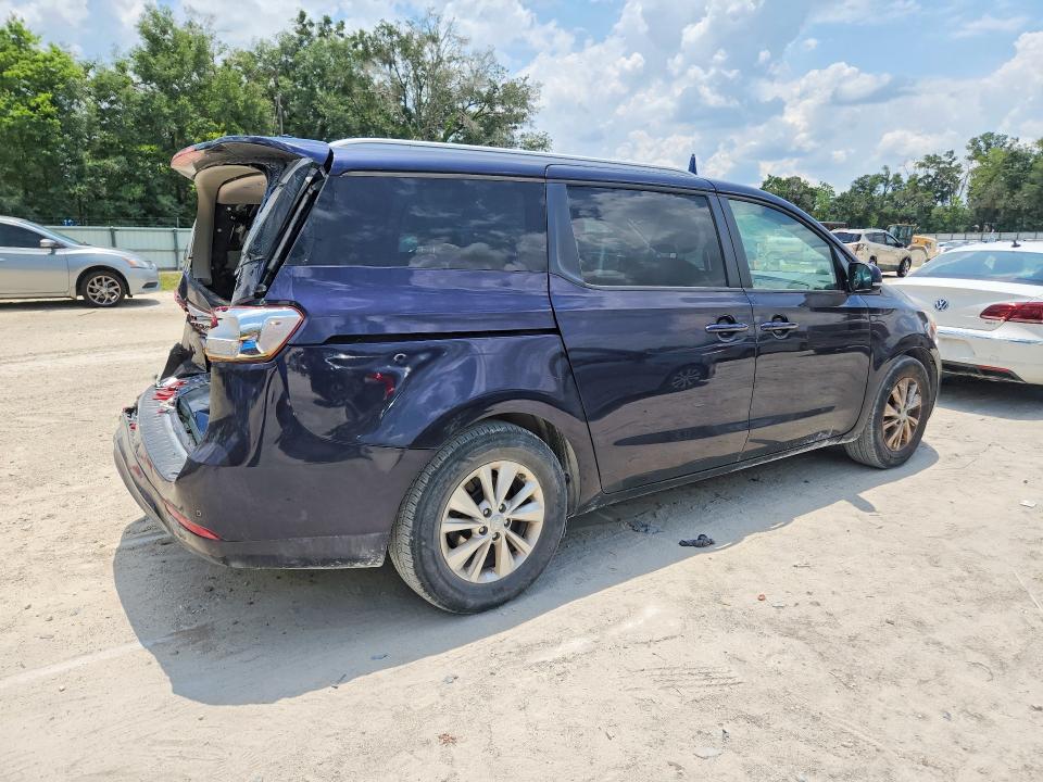 2018 Kia SEDONA VIN KNDMB5C19J6385988 COPART salvage auction — REAR END, Fl - Cert Of Title Slvg Rebuildable, sold $1,200 on 2026-07-28 (photo 3)