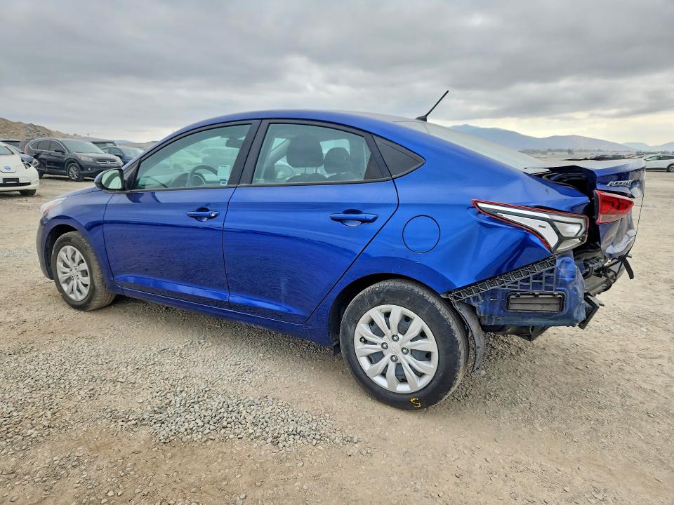 2022 Hyundai Accent VIN 3KPC24A60NE174375 COPART salvage auction — REAR END, CA - SALVAGE CERTIFICATE, sold $2,100 on 2026-07-31 (photo 2)