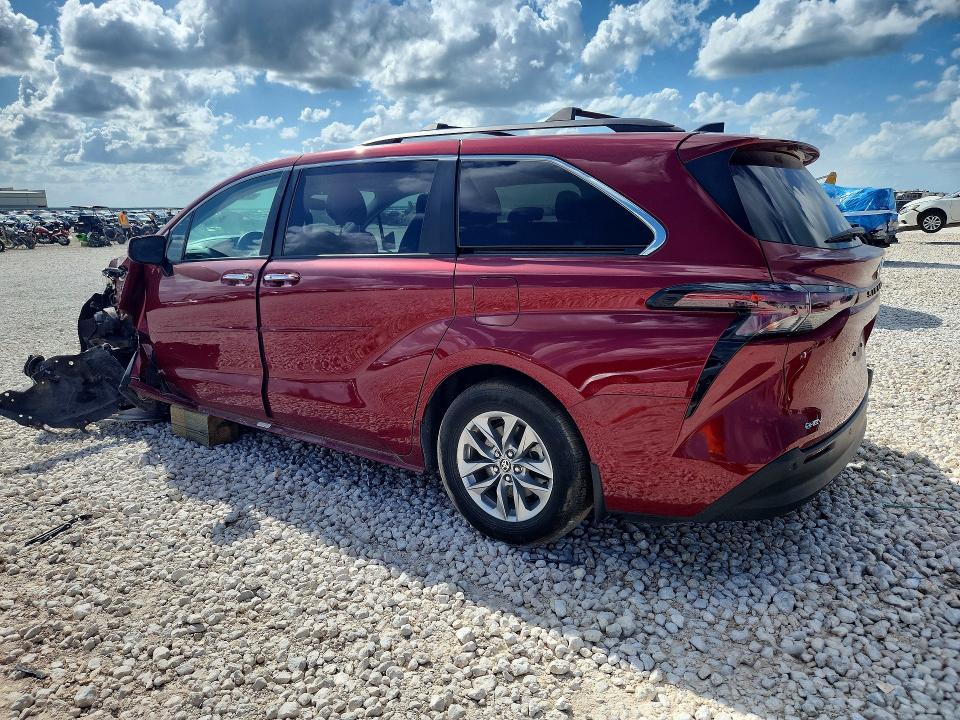 2025 Toyota VIN 5TDYRKEC8SS285442 COPART salvage auction — FRONT END, Tx - Salvage Vehicle Title, sold $13,900 on 2026-07-23 (photo 2)