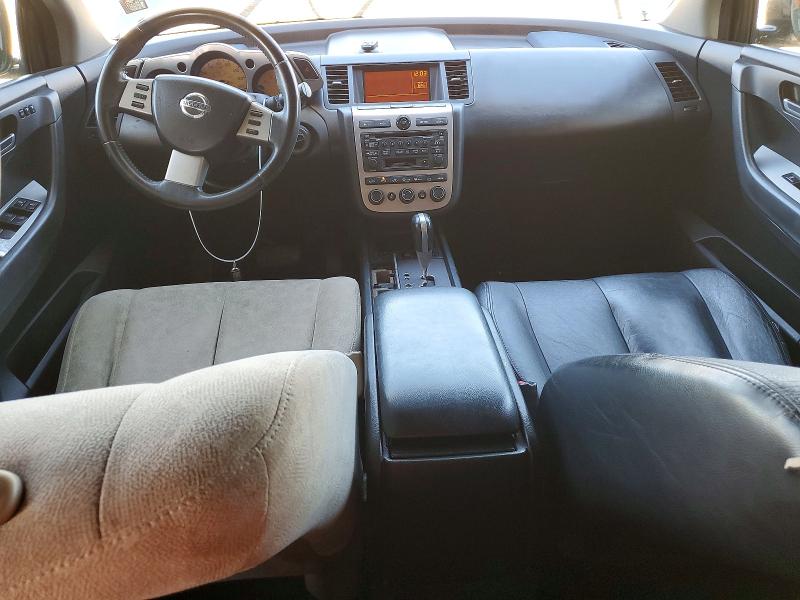 2005 Nissan Murano VIN JN8AZ08W05W411085 COPART salvage auction — FRONT END, Ca - Salvage Certificate, sold $200 on 2026-07-02 (photo 8)