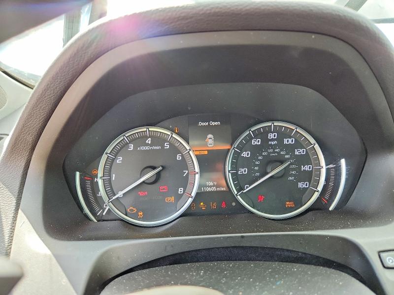 2018 Acura Tlx VIN 19UUB1F33JA009551 COPART salvage auction — FRONT END, FL - CERT OF TTL-REBUILT&SLVG RBLD, sold $1,050 on 2026-07-02 (photo 9)