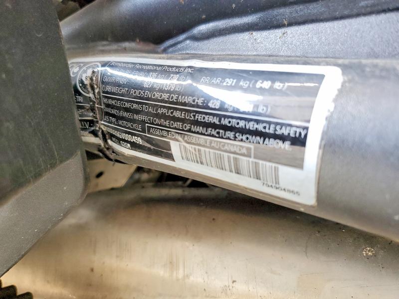 2016 Can-am/ brp Spyder VIN 2BXRDDD26GV000459 COPART salvage auction — UNDERCARRIAGE, Va - Cert Of Title - Salvage, sold $3,850 on 2026-07-02 (photo 9)