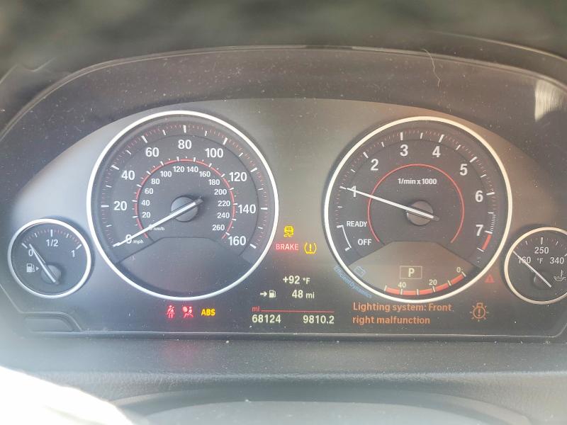 2017 BMW VIN WBA8D9C34HA004881 COPART salvage auction — FRONT END, Nc - Salvage Certificate Of Title, sold $4,450 on 2026-07-21 (photo 9)