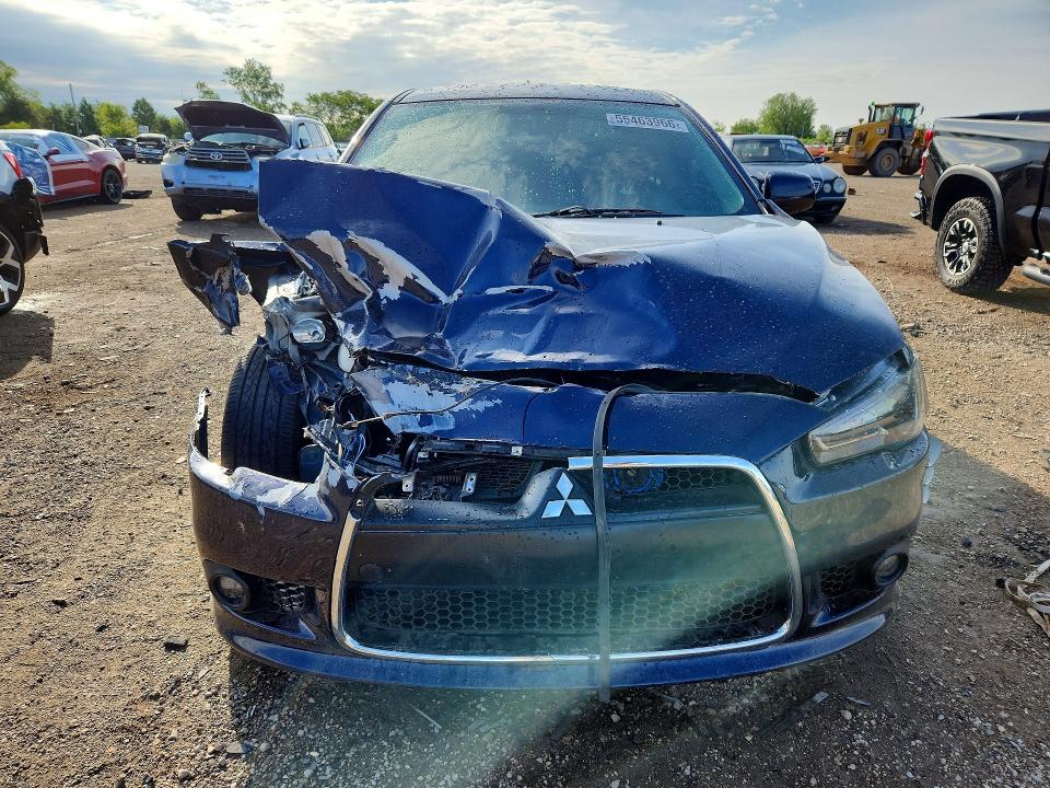 2014 Mitsubishi Lancer VIN JA32U8FW6EU020730 COPART salvage auction — FRONT END, Il - Salvage Certificate, sold $275 on 2026-07-16 (photo 5)