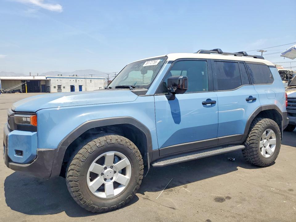 2024 Toyota Land cruiser VIN JTEABFAJ8RK015321 COPART salvage auction — FRONT END, Ca - Salvage Certificate, sold $5,100 on 2026-07-29 (photo 1)