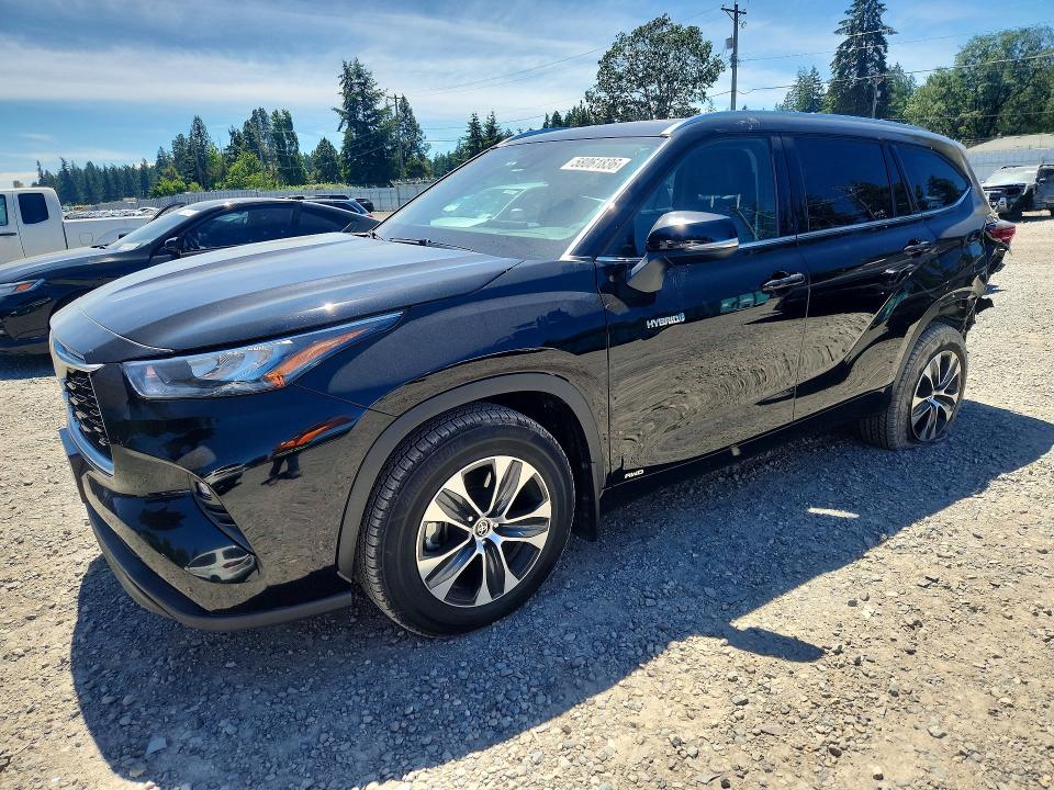 2020 Toyota Highlander VIN 5TDHBRCH8LS504185 COPART salvage auction — REAR END, Wa - Bill Of Sale, sold $19,000 on 2026-07-14 (photo 1)