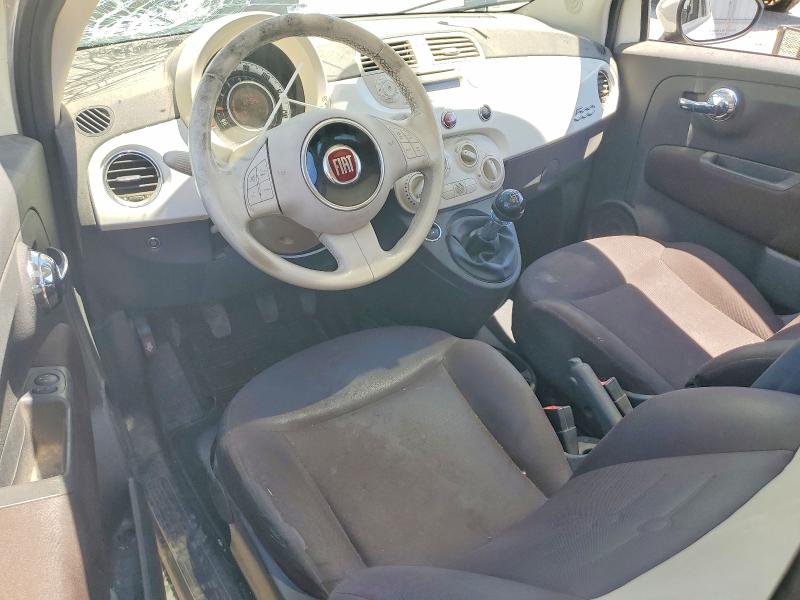 2013 Fiat 500 VIN 3C3CFFAR9DT745483 COPART salvage auction — FRONT END, Ca - Salvage Certificate, sold $125 on 2026-07-17 (photo 8)