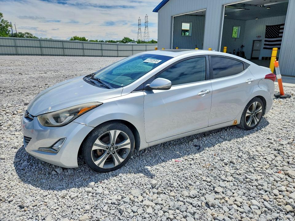 2015 Hyundai Elantra VIN KMHDH4AH6FU372235 COPART salvage auction — MECHANICAL, Oh - Certificate Of Title, sold $1,650 on 2026-07-24 (photo 1)