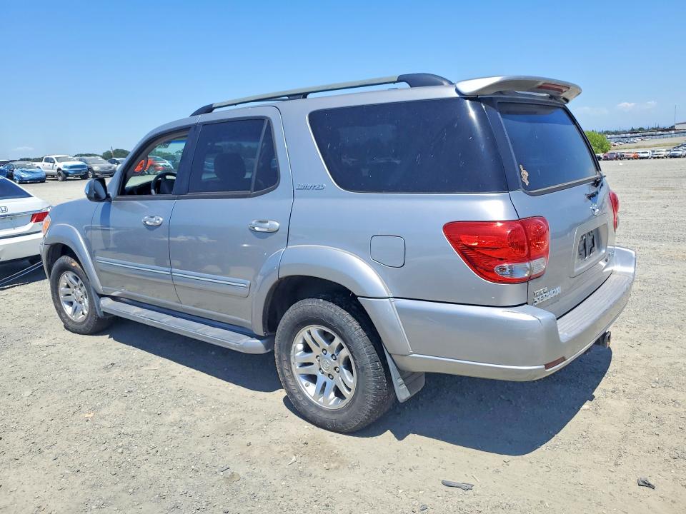 2007 Toyota Sequoia VIN 5TDBT48A07S281194 COPART salvage auction — MINOR DENT/SCRATCHES, CA - SALVAGE CERTIFICATE, sold $1,750 on 2026-07-07 (photo 2)