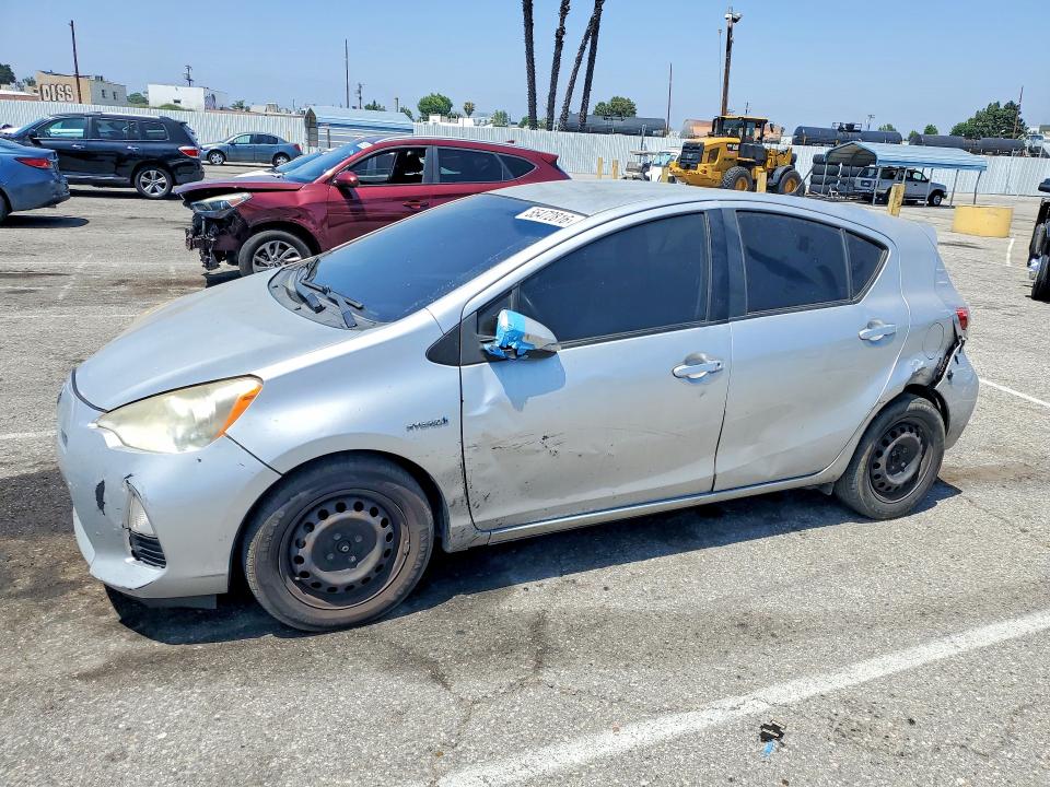 2013 Toyota Prius c VIN JTDKDTB36D1531029 COPART salvage auction — SIDE, CA - SALVAGE CERTIFICATE, sold $725 on 2026-07-24 (photo 1)