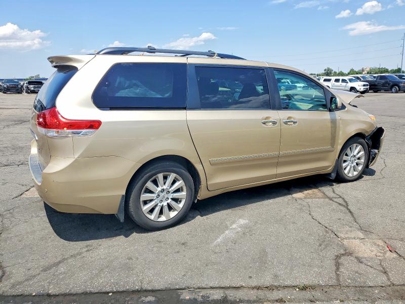 2011 Toyota Sienna VIN 5TDDK3DC9BS014965 COPART salvage auction — FRONT END, Co - Salvage Title, sold $425 on 2026-07-28 (photo 3)
