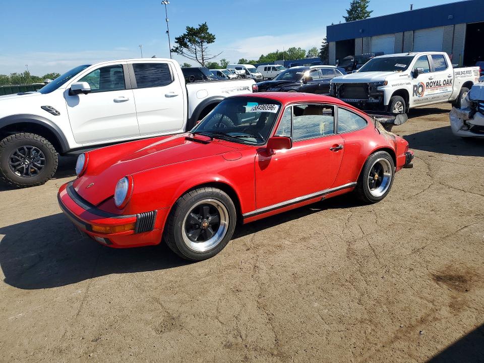 1988 Porsche 911 VIN WP0AB0914JS120691 COPART salvage auction — ENGINE BURN, Mi - Certificate Of Title, sold $37,750 on 2026-07-07 (photo 1)
