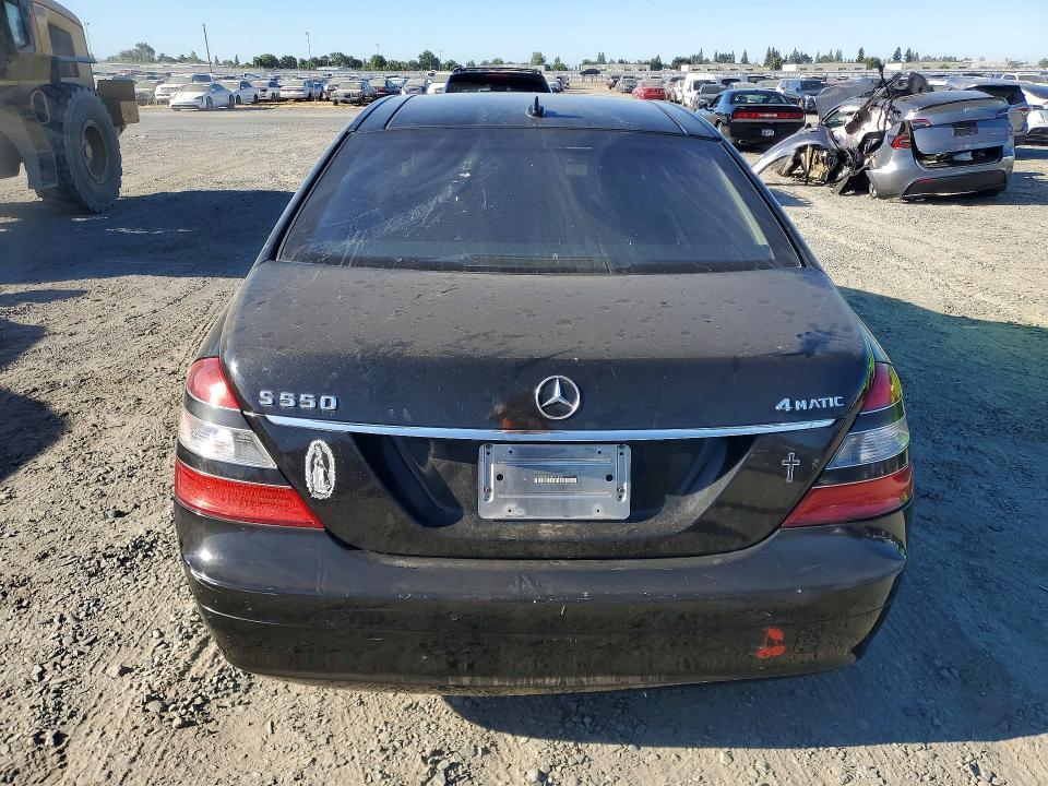 2008 Mercedes-benz S class VIN WDDNG86X38A212245 COPART salvage auction — FRONT END, Ca - Dis/Dlr/Exp App For Dup Clean, sold $875 on 2026-07-07 (photo 6)