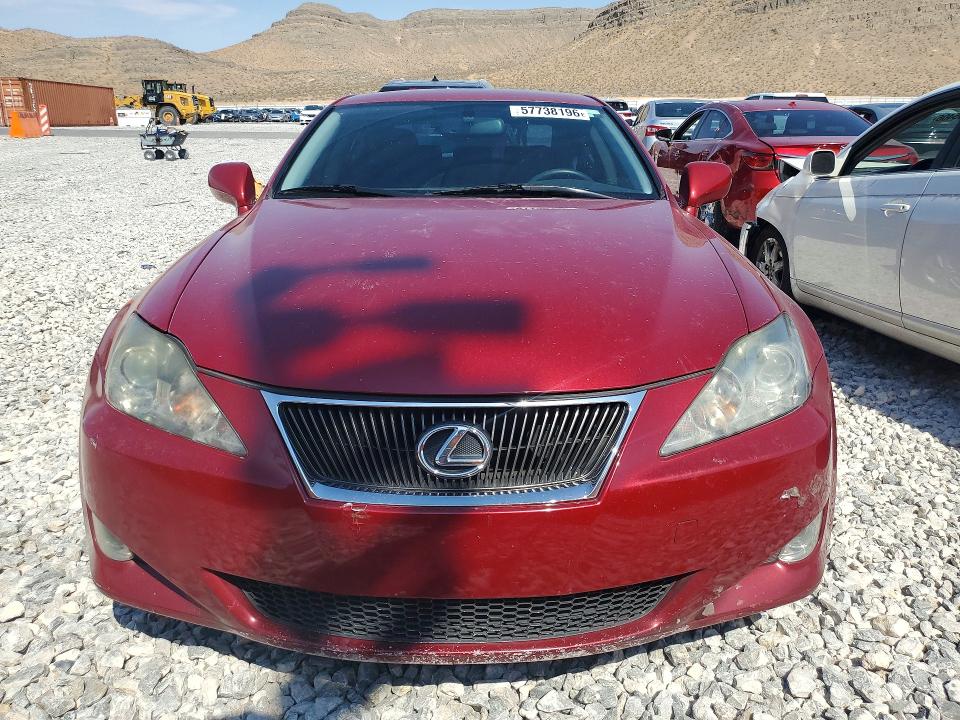 2007 Lexus Is 250 VIN JTHBK262675033216 COPART salvage auction — REAR END, NV - SALVAGE TITLE, sold $1,500 on 2026-07-13 (photo 5)
