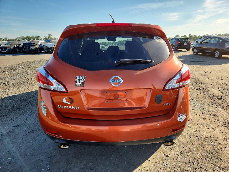 2014 Nissan Murano VIN JN8AZ1MW8EW515514 COPART salvage auction — FRONT END, Va - Cert Of Title - Salvage, sold $550 on 2026-07-08 (photo 6)