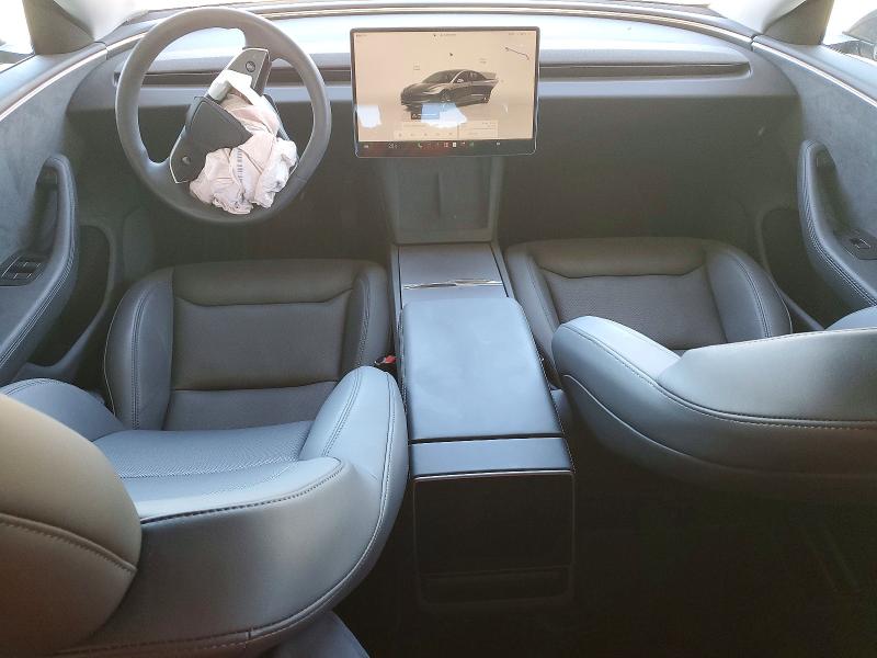 2024 Tesla VIN 5YJ3E1EB8RF730171 COPART salvage auction — FRONT END, Ca - Salvage Certificate, sold $13,400 on 2026-07-09 (photo 8)