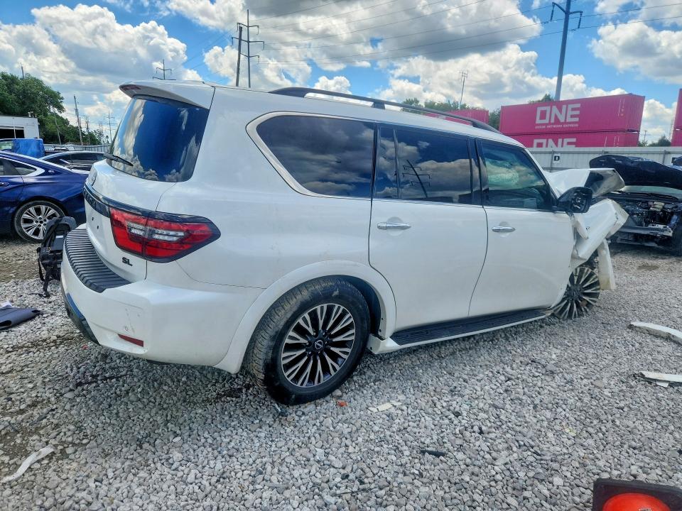 2024 Nissan Armada VIN JN8AY2BB0R9854104 COPART salvage auction — FRONT END, Oh - Cert Of Title-Salvage, sold $125 on 2026-07-28 (photo 3)