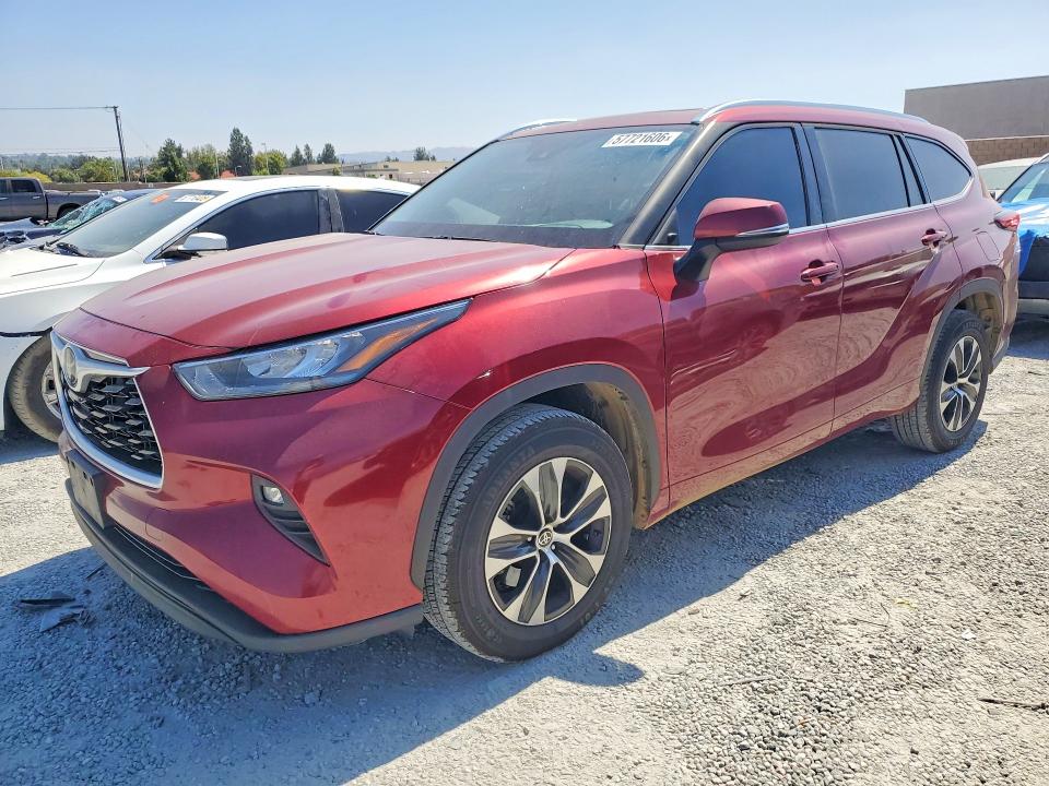 2020 Toyota VIN 5TDHZRAH8LS010603 COPART salvage auction — SIDE, Ca - Salvage Certificate, sold $15,100 on 2026-07-15 (photo 1)