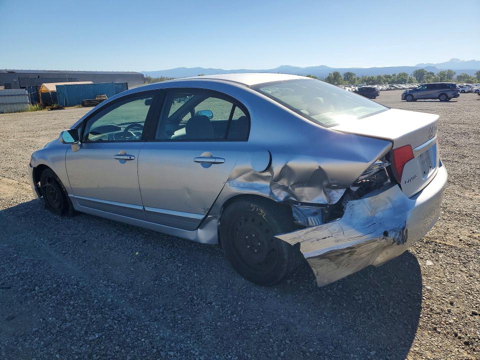 2011 Honda Civic VIN 19XFA1F55BE041654 COPART salvage auction — REAR END, Ca - Salvage Certificate, sold $775 on 2026-07-10 (photo 2)