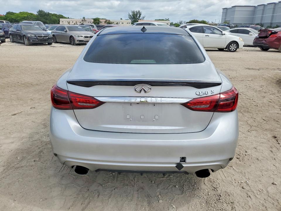 2018 Infiniti Q50 VIN JN1EV7AP5JM362057 COPART salvage auction — FRONT END, Fl - Cert Of Title Slvg Rebuildable, sold $2,550 on 2026-07-10 (photo 6)