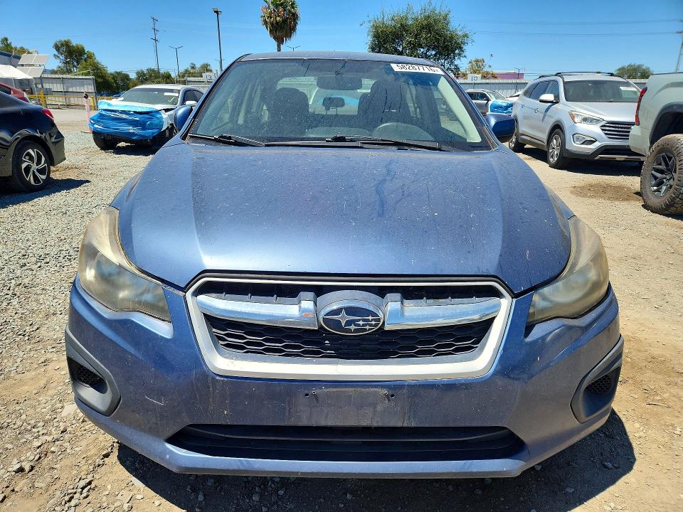 2013 Subaru Impreza VIN JF1GJAC65DH014474 COPART salvage auction — FRONT END, CA - DIS/DLR/EXP ONLY CLEAN TITLE, sold $325 on 2026-09-10 (photo 5)