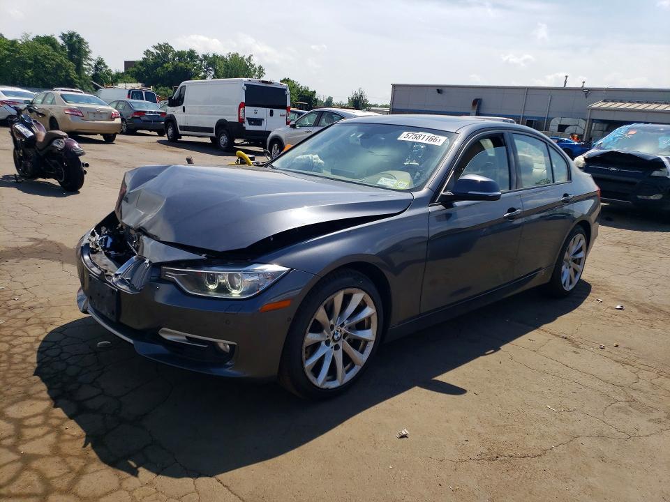 2013 BMW 3er VIN WBA3B9C53DF586373 COPART salvage auction — FRONT END, Ny - Cert Of Title-Salvage, sold $2,250 on 2026-07-14 (photo 1)